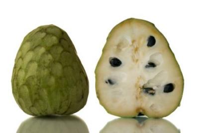 custard apples, whole and half