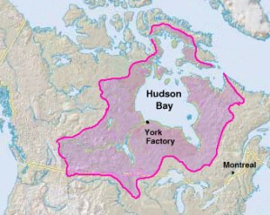 the territory controlled by the Hudson's Bay Company