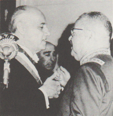 Ibanez and incoming President Alessandri