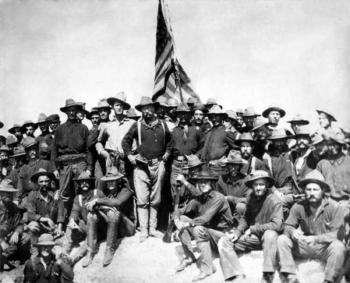 contemporary photograph of the Rough Riders