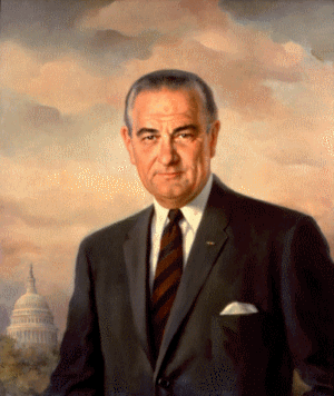 official White House portrait of LBJ