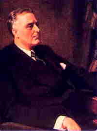 official portrait of President Franklin Roosevelt