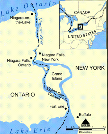 map of Niagara River