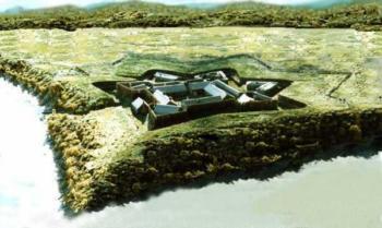 model of Fort Duquesne