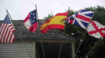 the five flags that have flown over St. Augustine