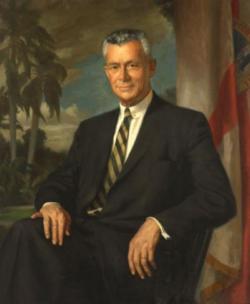 official portrait of Governor LeRoy Collins