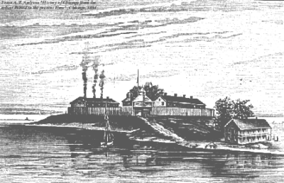 Fort Dearborn as it looked in 1803