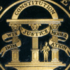 front of the Georgia seal