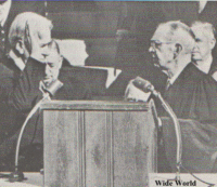 Almond being sworn in as Governor