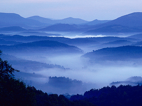 the mist which gives the Great Smoky Mountains their name