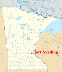 locatio of Fort Snelling