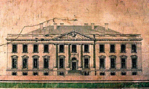 Hoban's drawing for the White House