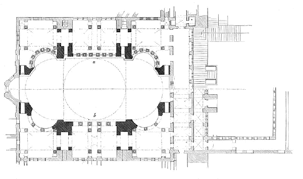 floor plan of Hagia Sophia