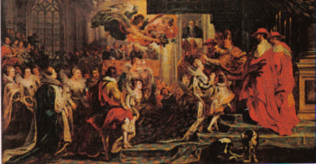 Coronation of Marie de Medicis, 1623, on display at The Louvre