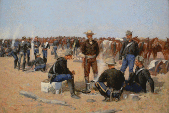 A Cavalryman's Breakfast on the Plains