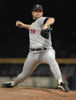 Roger Clemens as a Red Sox