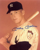 early Mickey Mantle baseball card photo