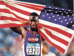 Michael Johnson at the 1996 Olympic Games