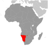 location of Namibia