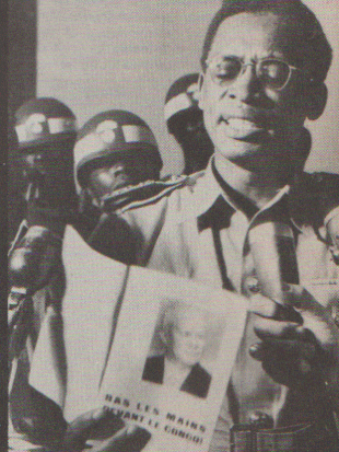 Colonel Mobutu during the coup against Lumumba