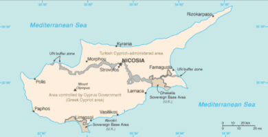 map of Cyprus