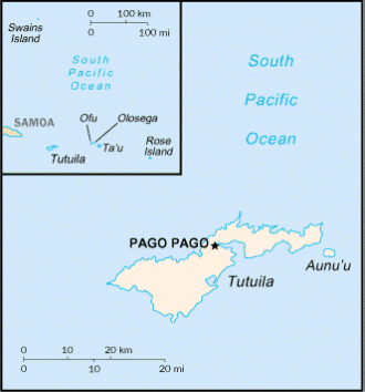 map of Samoa