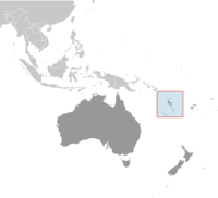 location of Vanuatu