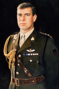 Prince Andrew in naval uniform