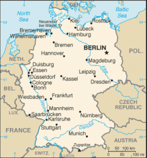 map of Germany