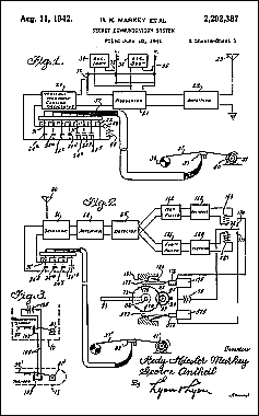 Lamarr and Antheil's patent application