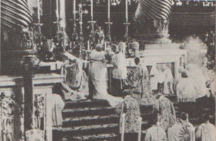 Pope John XXIII says his coronation mass