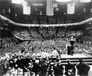 a packed house at Madison Square Garden