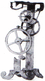 copy of Galileo's design for a pendulum clock