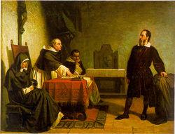 Galileo facing the Inquisition