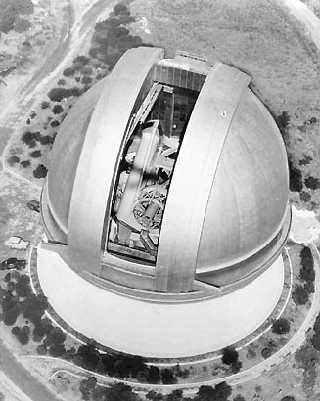 Hale Telescope as seen from the air