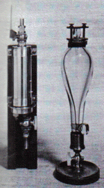 Cavendish's spark eudiometers for measuring the composition of gases