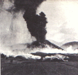 lava pouring out of the hole