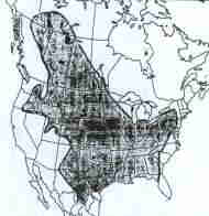 traditional range of the American bison