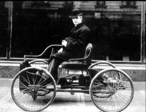 Henry Ford with his Quadricycle