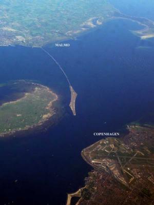 bird-s-eye view of The Oresund