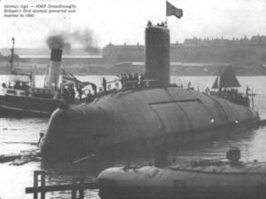 HMS Dreadnought being launched