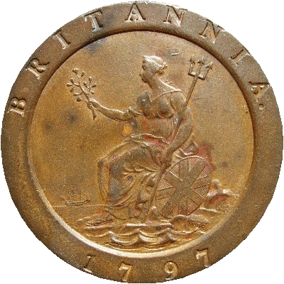 a twopenny piece produced by the Soho Mint