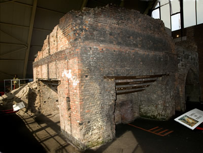 base of the blast furnace used by Abraham Darby to produce his high-quality cast iron