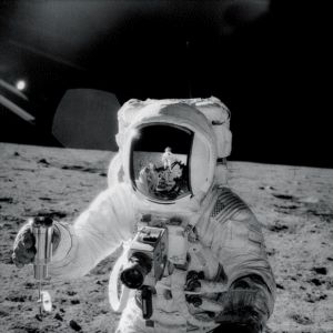 Pete Conrad on the Moon