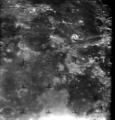 image of Lunar surface about 17 minutes before impact