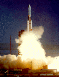 Voyager 2 being launched atop a Titan-Centaur rocket