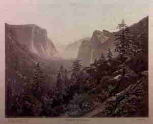 Muybridge view of the Yosemite Valley